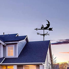 Weather Vane Metal Weathervane Retro Farm Scene Garden Stake Wind Direction Indicator Durable Garden Decorations Wind Vane (Color 5) (Color 1)