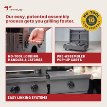 Tytus Fresno 66" 5-Burner Propane or NG Grill, Cover, Light, PIzza Stone