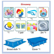FFCJJDS Ultra Frame Swimming Pool Set with Filter Pump, Ladder & Pool Cover