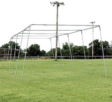 Cimarron Sports Outdoor Practice Complete Batting Cage Frames Black Stainless Steel