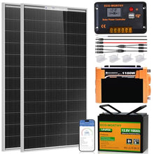 ECO-WORTHY 200 Watt 12V Complete Solar Panel Starter Kit for RV Off Grid
