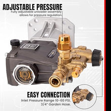 DW3635 AAA OEM Horiztonal Triplex Plunger Pump 3600 Max PSI, 3.5 GPM, 1" Hollow Shaft Compatible with Simpson, DeWalt, MI-T-M, and other major pressure washer brands