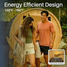 ALEKO Barrel Sauna | White Finland Pine | SB4PINE Anémona