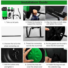 Nuxyyds 2400W Electric Leaf Mulcher Compost Shredder, Max 40mm Cutting Capacity, 50L Collection Box, Electric Leaves Chippers for Shredding Hedge Scrap, Bush Waste Green