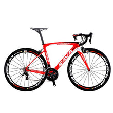 SAVADECK Carbon Road Bike HERD6.0 T800 Carbon Fiber 700C with Shimano 105 22 Speed Groupset Red White