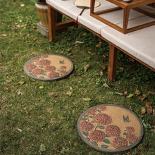zktoermn Oriental Style Stepping Stone for Decor, Outdoor Walkway Stepping Lawn Stone, Octagonal Courtyard/Path/Lawn/Backyard Decorative Stone(44x38cm)