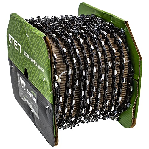 8TEN Chainsaw Chain Bulk Reel Semi Chisel 100 Foot .058 Gauge .325 Pitch