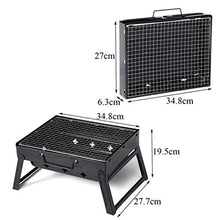 Portable Compact Charcoal BBQ Grill Cooker Bars Smoker Outdoor Camping Foldable Picnic Barbecue Tools