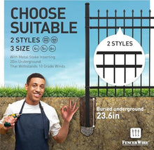Fencer Wire 76FT Heavy Duty Flat Top Fence Barrier Kit Black