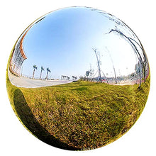 FENOKD Reflective Garden Gazing Balls, 1mm Thick Stainless Steel Seamless Hollow Polished Ball for Pond Party Wedding Patio Lawn, Mirror Reflection Decoration Sphere, 20 Sizes (Silver 135mm/5.3in)