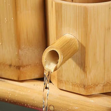 GenSDH Bamboo Fountains Kit, Japanese Garden Water Landscaping Decoration, DIY Indoor/Outdoor Zen Garden,60CM