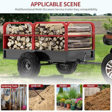 YITAMOTOR 1600 lbs ATV Dump Trailer, Tow Behind Dump Cart 22 Cubic Feet