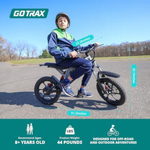 Gotrax Astra Electric Dirt Bike 16" Tires 350W Motor Dual Suspension Black