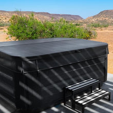 The Cover Guy Hot Tub Cover | Replacement Spa Covers with UV Protected Vinyl + High Density Foam | Energy-Saving Cover for All Climates | Fits Square Tubs with 82-84" Sides and 6" Corners | Black