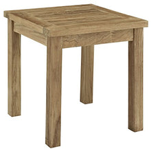 Modway Marina Premium Grade A Teak Wood 7-Piece Outdoor Patio Furniture Set in Natural Navy