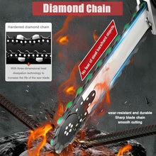 Electric Concrete Chain Saw, Handheld Wet Cutting Machine with Diamond Chain & Water Pump, Anti-Leakage Protection, Ideal for Cutting Concrete, Stone, Brick