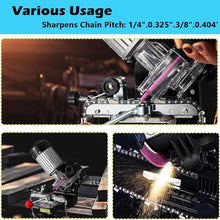 GFJYKDL Chainsaw Sharpener Jig Kit, 230W Portable Adjustable Angle Tool Polisher, 3000Rpm Motor & 0-35° Adjustable Angle, High Stability and Accuracy, for Professionals and DIY Enthusiasts