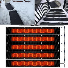 YTNGTT Snow Melting Mat - Non-Slip Rubber Outdoor Mat for Winter Snow Removal - 360W Anti-Skid Devise with Power Cord(25.4x90cmx5Pcs)