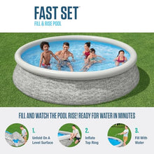 Circular Inflatable Swimming Pool, Home Swimming Pool, with Filter Pump, Filter Element