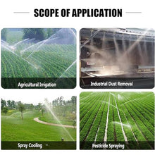 BAIYITONGDA Big Rain Gun Sprinkler with Tripod Base, 2" Impulse Impact Sprinkler, 360° Large-Area Watering Spray, Lawn Sprinkler for Farmland Irrigation, Dust Removal