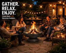 Ohio Flame Liberty 24” Wood Burning Fire Pit Carbon Steel Outdoor Bowls