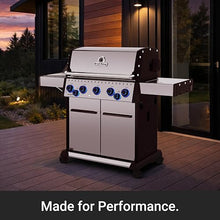 Broil King 678347 Baron S 590 Pro IR 5-Burner Pellet Ready Natural Gas Grill in Stainless Steel with Infrared Side Burner and Rear Rotisserie Burner
