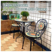 exproyzk Round Table and Chairs, Outdoor Small Coffee Table