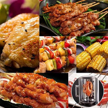 KJLYLPP Electric Rotating Vertical Rotisserie Grill,1380w Black BBQ Kitchen Doner Kebab,Chicken Gyros Fish,CookingVegetable Barbecue Cookware Machine Skewer Cooker