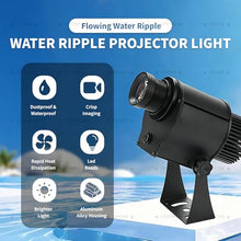 UPLTOE Outdoor Water Ripple Lamp – Ocean Ripple Lamp - IP65 Waterproof – 6 Double-Coated Lenses – Dynamic Wave Effect – for Halloween Christmas Decorations, Ground, Yard, Wall 5Colors160W