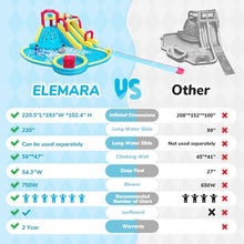 ELEMARA XL Inflatable Water Slides Blue