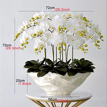 Artificial Flower in Pot Large Artificial Butterfly Orchid Bonsai Fake Flower and Vase Arrangement Silk Cloth Butterfly Orchid Bonsai Home Decoration Artificial Plant Flower Arrangement ( Color : Ligh