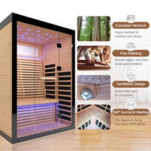 Heawarm 2-Person Far Infrared Sauna, Canadian Hemlock