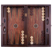 Helena Wood Art Asia Backgammon Set with Number Counter Rosewood