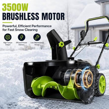 20-Inch Cordless Snow Blower, 40V Brushless Motor 4 Batteries