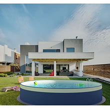 Planet Pool Steel Wall Pool Round Choice of Sizes 90 cm Deep Steel 0.3 mm Anthracite Foil 0.2 mm Sand Overlap 350 x 90