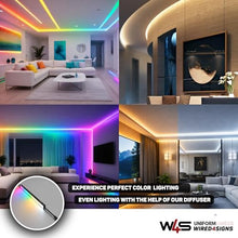 Wired4Signs Black Hibiscus RGBW LED Linear Outdoor Fixture – Waterproof Resin-Filled Light Bar, 24V IP65, Color Changing RGB + Warm White 2700K (RGB + Warm White (2700K), 5ft)