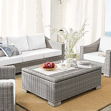 America Luxury - Outdoor Lounge Sofa Chair Table Set Rattan Wicker Modern White
