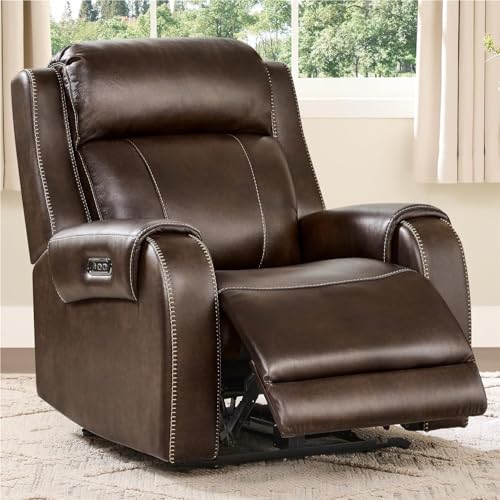 Wall Hugger Power Recliner Chair with Adjustable Headrest for Adults