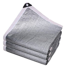 90% Aluminum Shade Cloth, Silver Sun Shade Tarp with Grommets, Heat Insulation UV Resistant Shading Net, for Car, Garden, Patio, Greenhouse, or Pet Kennel