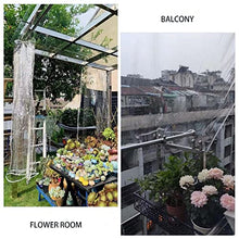 DIOB PVC Transparent Tarpaulin with Eyelets Home Garden Outdoor PVC Plastic Tarp Sheet Cover Tear Resistant for Garden, Gazebo (Size : 4X5m)