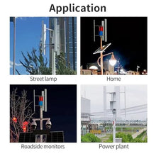 1000W 12V/24V Wind-solar Complementary Power Generation System 2*100W Solar Panel+800W 12V/24V Wind Turbine Generator +intelligent Controller+2000W Inverter Vertical Axis Wind Turbine Kit(12V)
