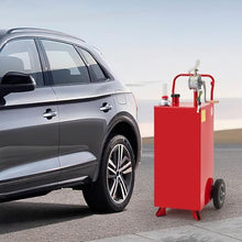 Fuel Caddy, 40 Gallon, Manual Pump, 2 Wheels, Red