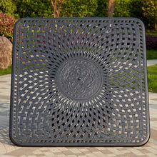 Darlee Signature 64 X 64 Inch Propane Fire Pit Dining Table Antique Bronze