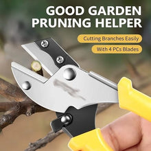 MVNOIRE Pruning Shears With 5pc Blades Set For The Garden Scissors For Plants Pruner For Flower Soft Tree Branch Home DIY Tools