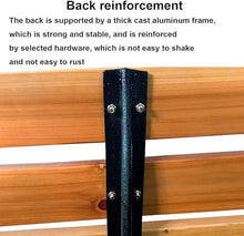 ERoomQ Outdoor GThe Bench,Outdoor GThe Patio Bench for Your Leisure Time, Anticorrosive Solid Wood Outdoor Seats, GThe Balcony Bench Back Stool