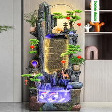 GLigeT Outdoor Water Fountain Water Fountain with Rockery, Circulating Water Landscape Fish Tank, Living Room Balcony Office Decorations Outdoor Fountain(Size:Small-A)