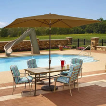 EUQKKWLOY 2.35m Outdoor Patio Umbrella - Rectangular Beach Parasol with Crank & Tilt UV Resistant Waterproof Ideal for Garden Poolside and Backyard Use