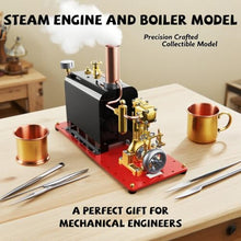 Karoyd RW-BL1K Mini Steam Engine, Reversible Reciprocating Single-Cylinder Live Engine and Boiler Model Kit for Steam Boat Collectors
