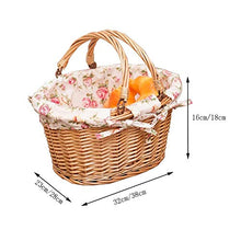 Storage Basket,Wicker Gift Baskets Empty Oval Willow Woven Picnic Cheap Easter Candy Wine with Handle Egg Gathering Wedding