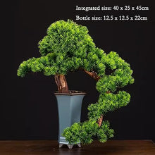 YXIANG56Q Fake Plants Artificial Bonsai Simulation Pine Tree Bonsai Plant Decorations Entrance and Living Room Decoration Decorations Bonsai Tree(B)